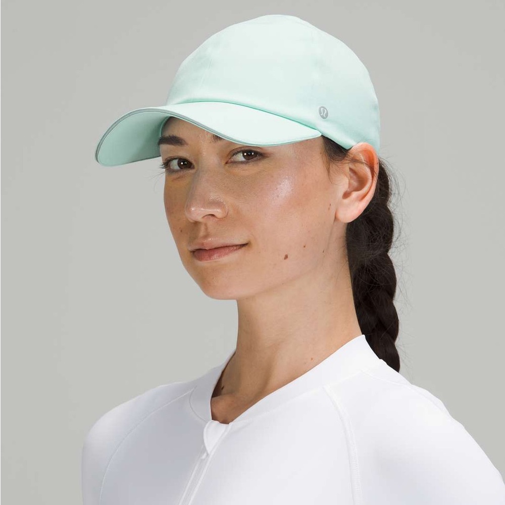 Lululemon Fast and Free light blue ponytail hat - Picture 2 of 6
